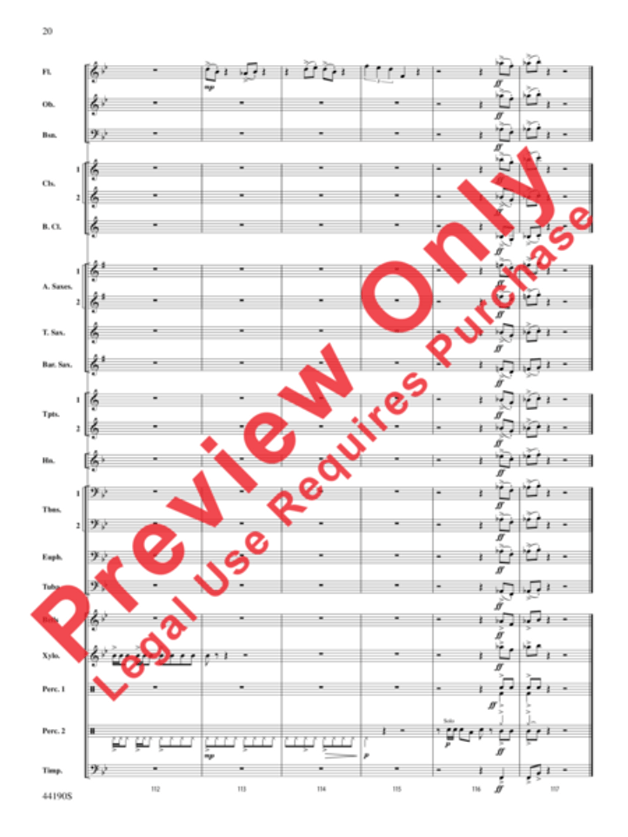 Dynamo Concert Band scores gallery preview page 21