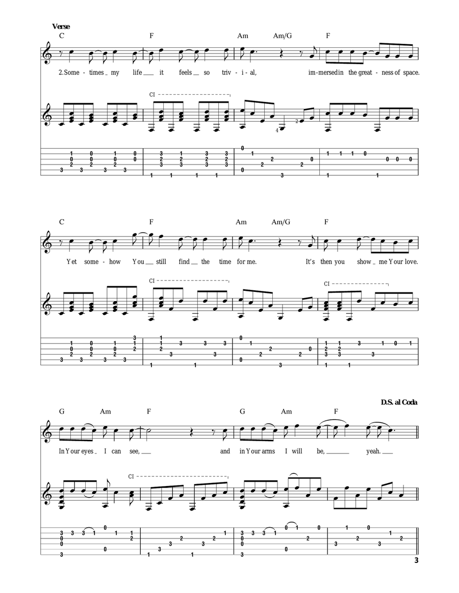 Sea Of Faces Sea Of Faces Acoustic Guitar scores gallery preview page 3