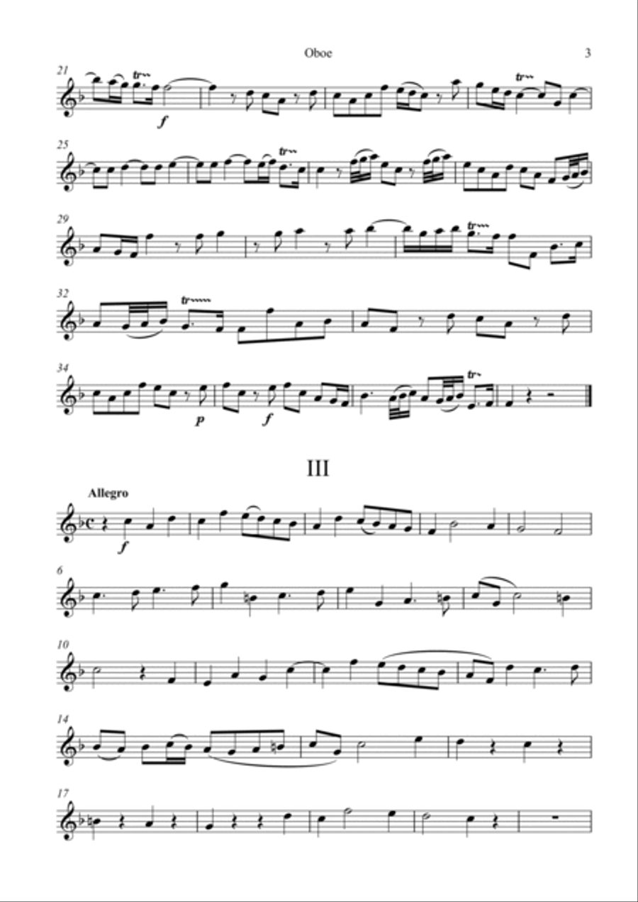 O Sing Unto The Lord, Anthem IV, parts Small Ensemble scores gallery preview page 3