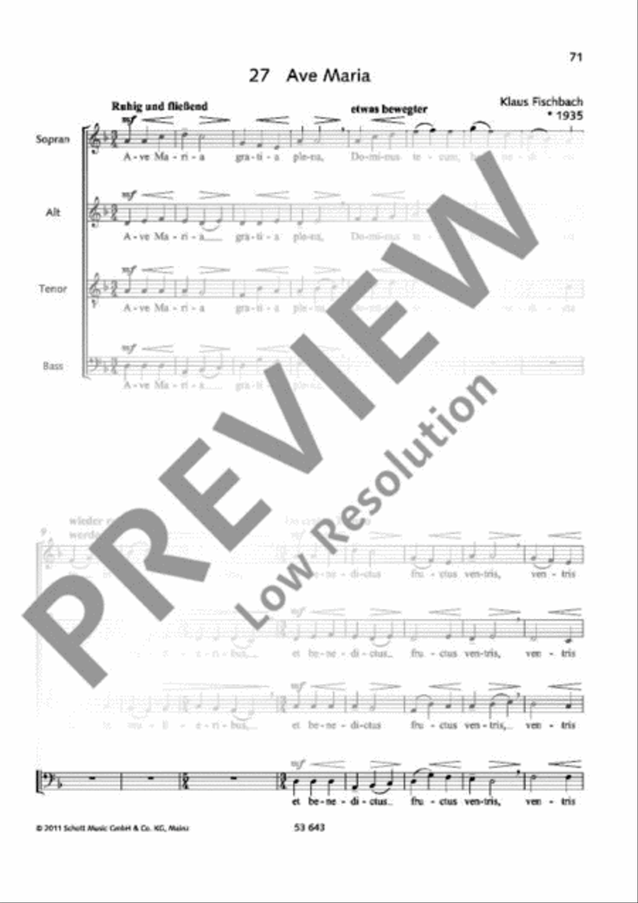 Ave Maria Ave Maria Mixed Choir scores gallery preview page 2