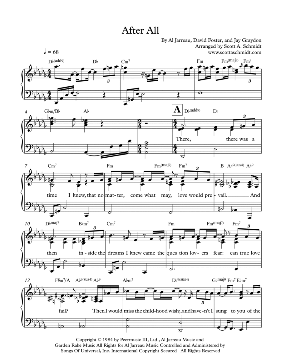 After All Piano Solo scores gallery preview page 1