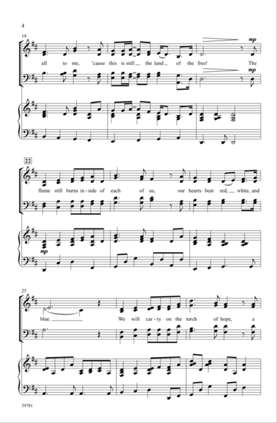 Land of the Free - SoundTrax CD (CD only) Choir scores gallery preview page 4