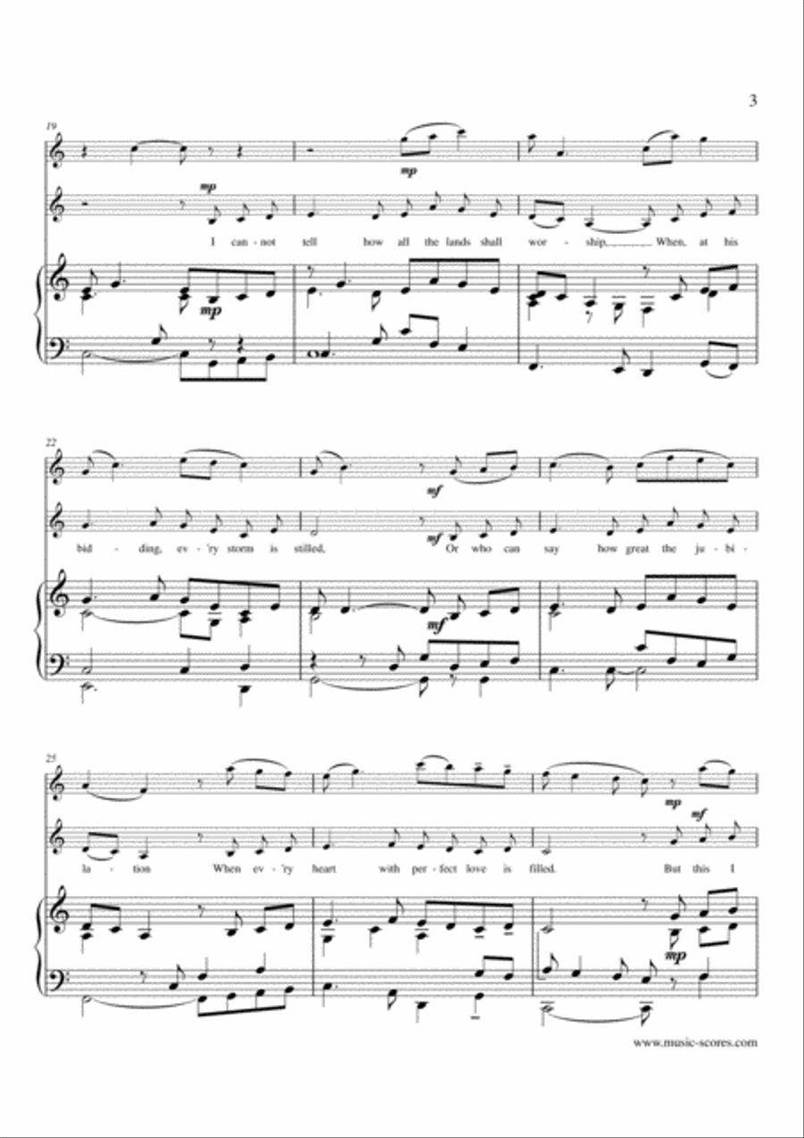 Londonderry Air - Voice, Flute and Piano - C major Flute scores gallery preview page 3