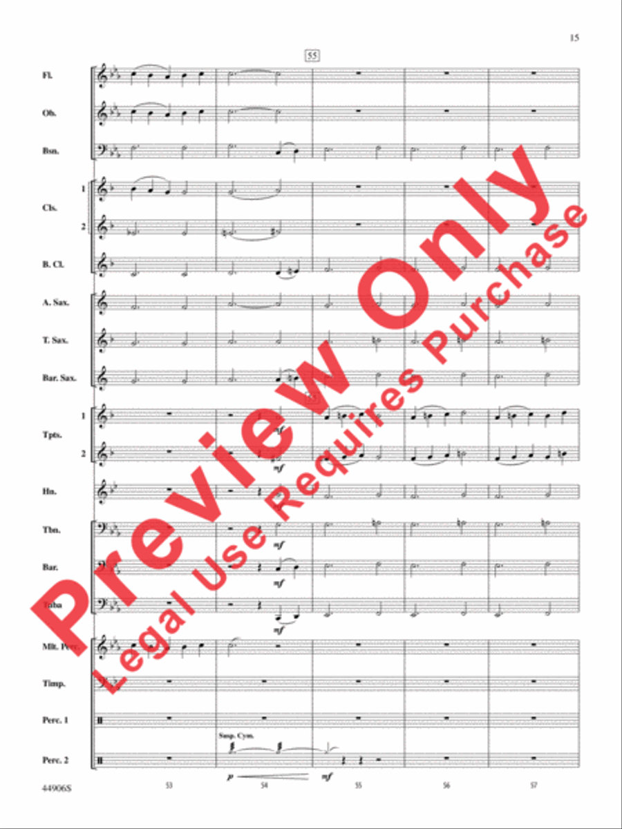 Pentagram Pentagram Concert Band scores gallery preview page 15