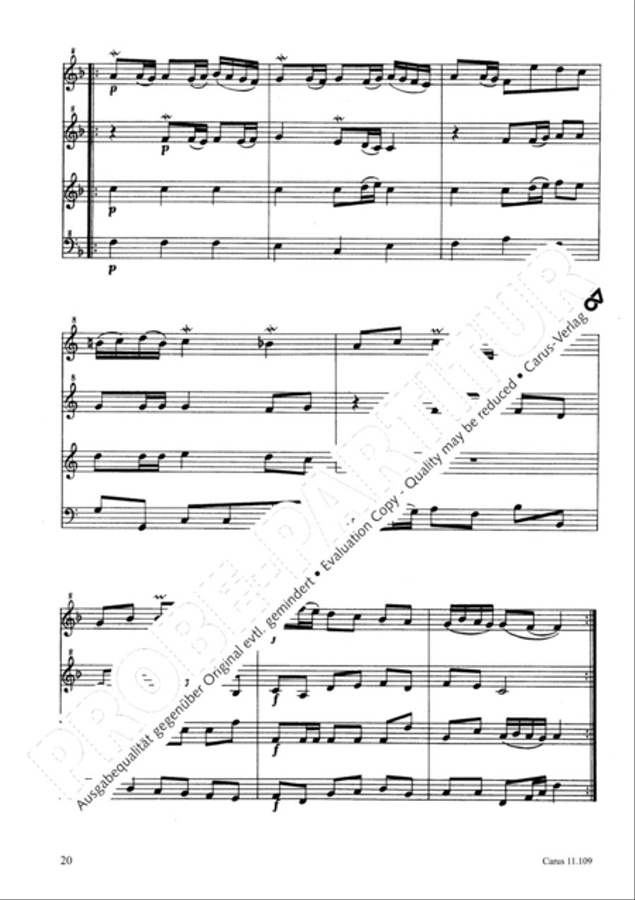 Kleine Suite Recorder scores gallery preview page 23