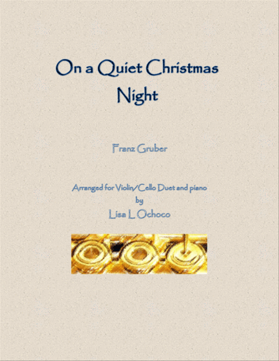 On a Quiet Christmas Night for Violin, Cello and piano Piano Trio scores gallery preview page 1