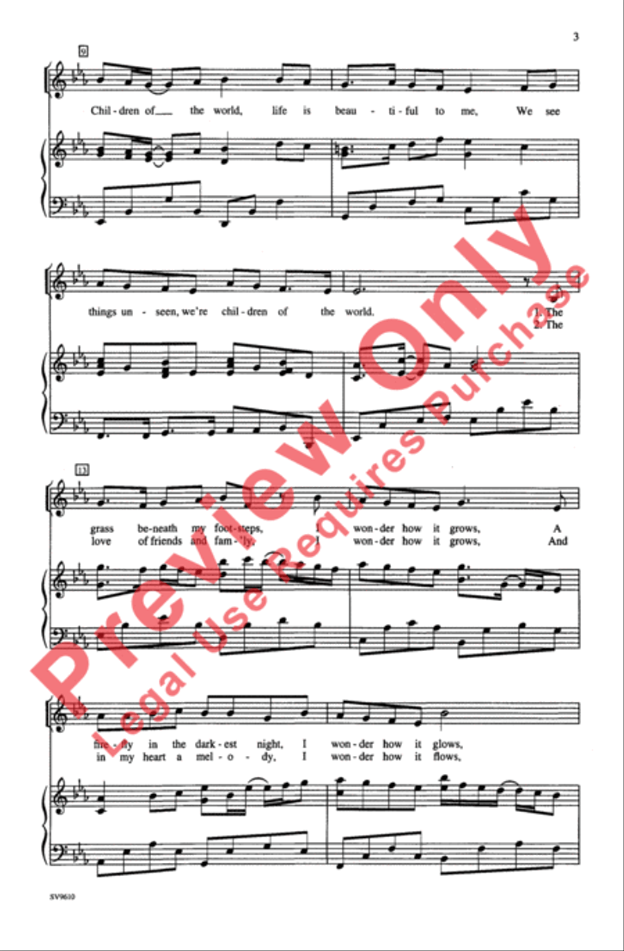 Children of the World 2-Part scores gallery preview page 3