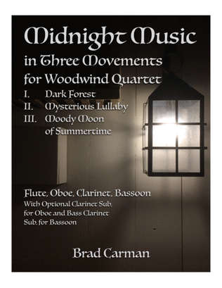 Midnight Music in Three Movements for Intermediate Woodwind Quartet