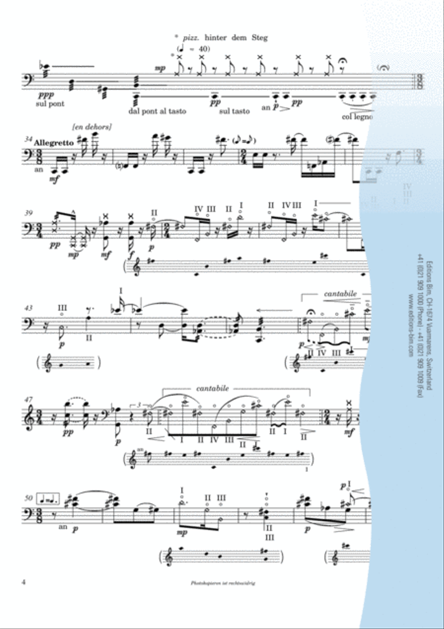 Fantasia über “O Haupt voll Blut und Wunden- Hommage à J.S.B. Cello Solo scores gallery preview page 4