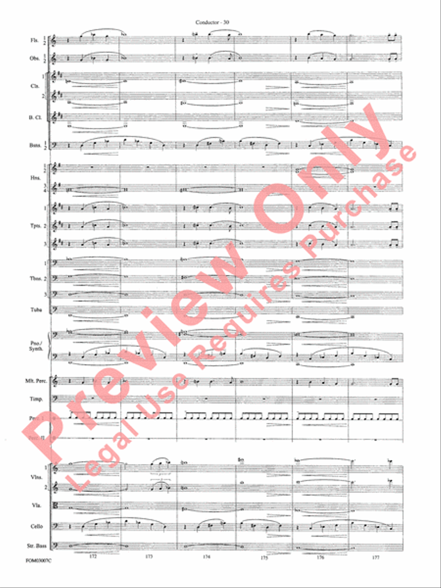 Symphonic Suite from Lord of the Rings: The Two Towers - Conductor Score