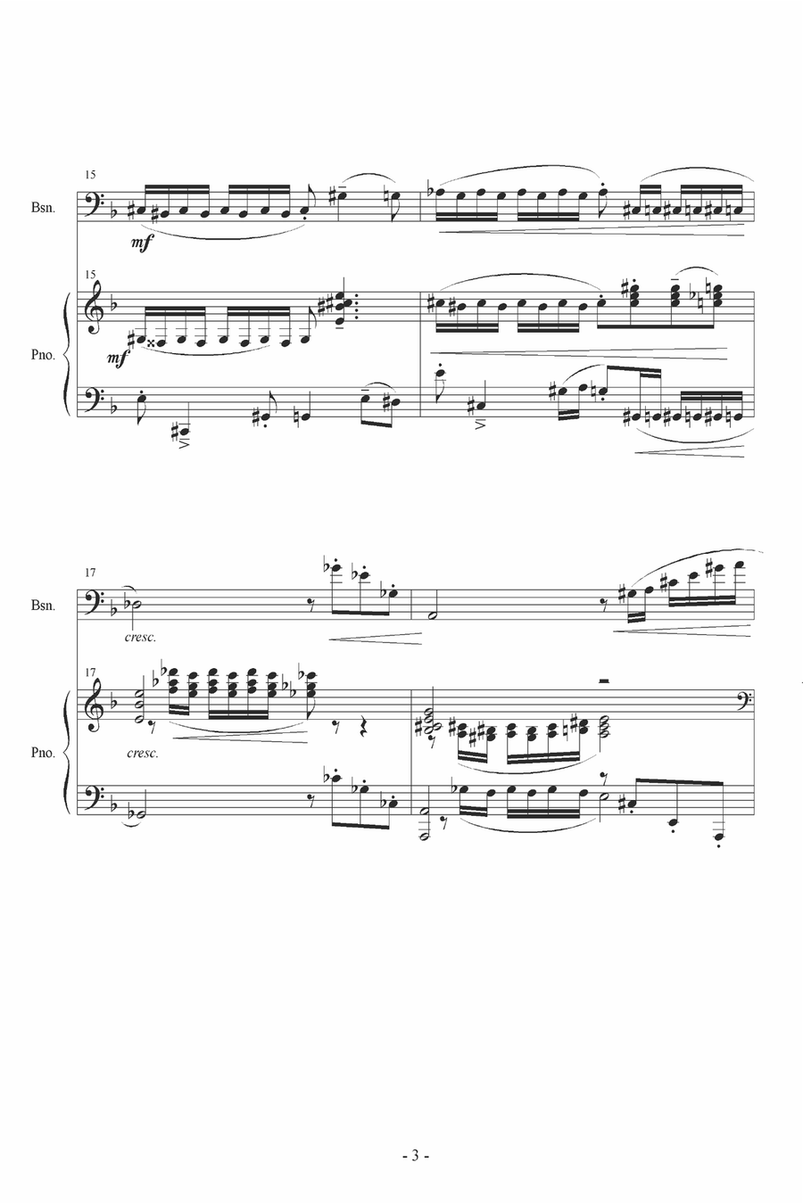 The Seven Dwarfs for Bassoon and Piano Bassoon Solo scores gallery preview page 4