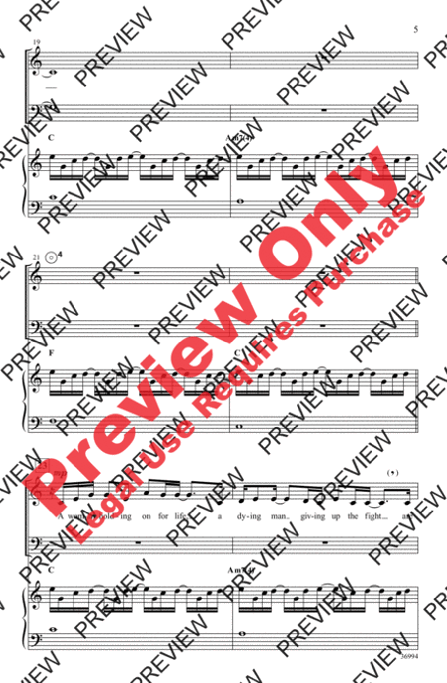 Better Than a Hallelujah 4-Part scores gallery preview page 5