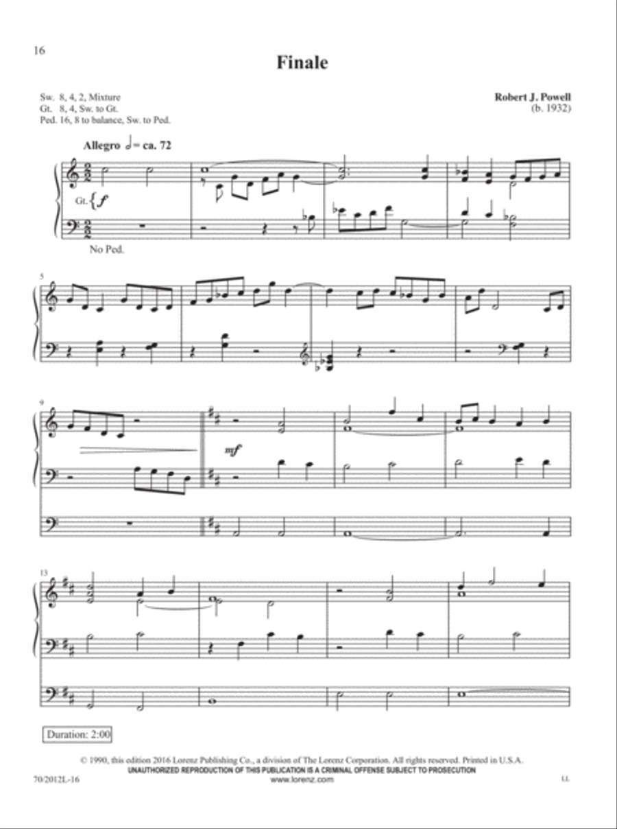Music for Exultation and Reflection Organ Solo scores gallery preview page 7