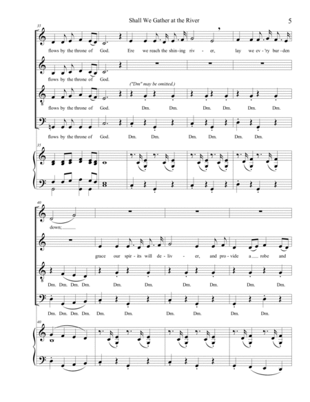 Shall We Gather at the River (SATB) image number null