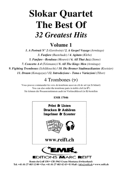 Slokar Quartet - The Best Of - 32 Greatest Hits Volume 1 image number null