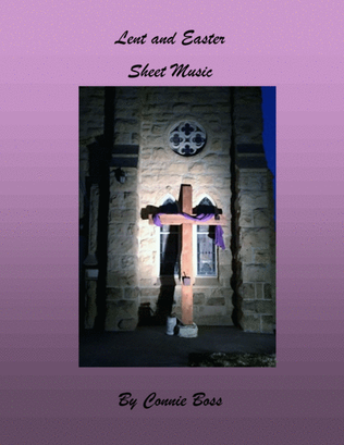 Book cover for Lent and Easter music book - 9 songs - choir and instrumental pieces