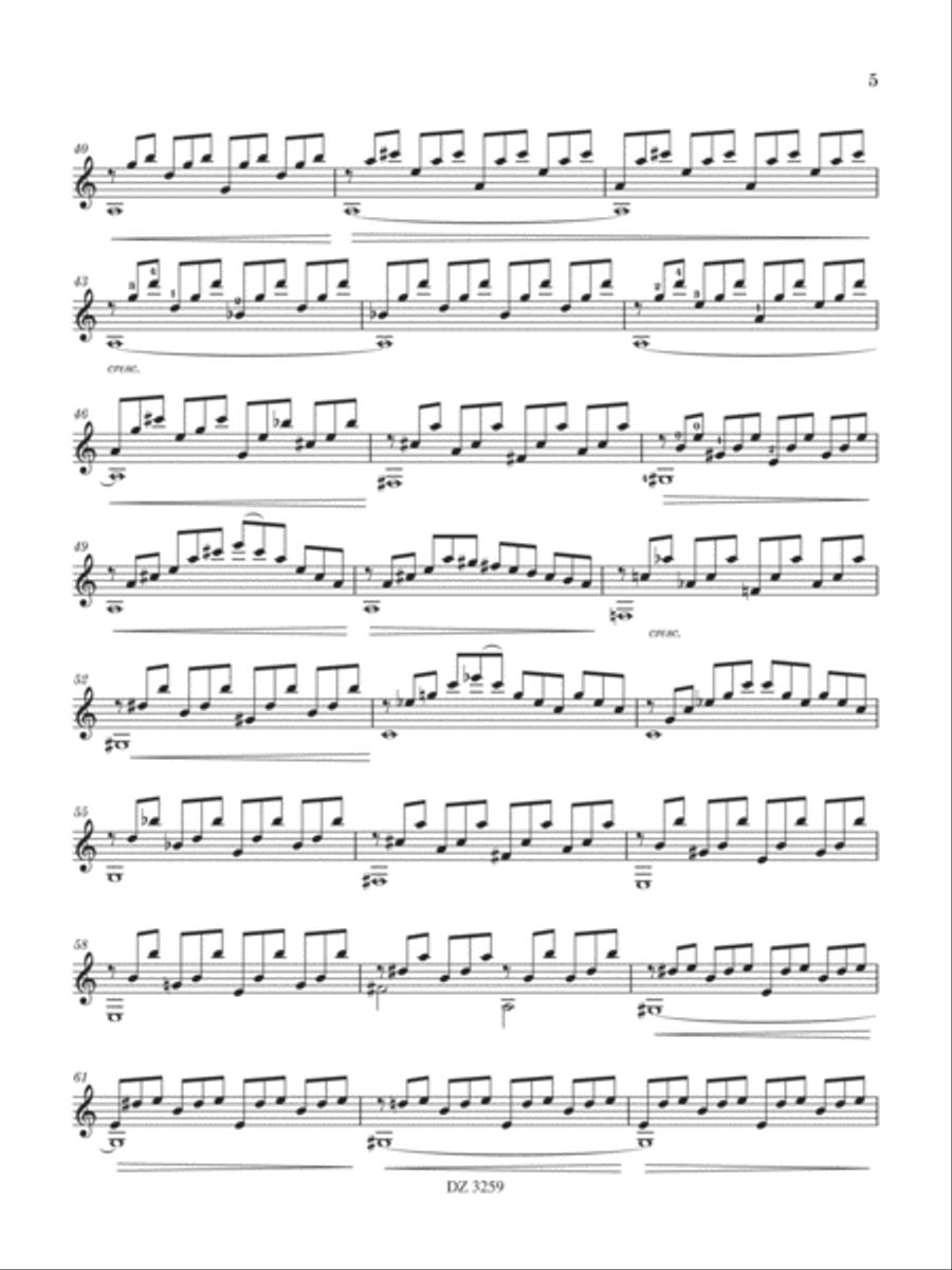 Saginaw Suite Classical Guitar scores gallery preview page 5