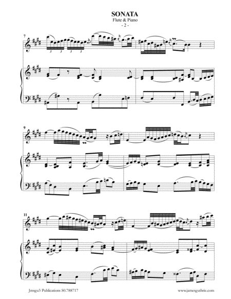 BACH: Sonata BWV 1035 for Flute & Piano image number null