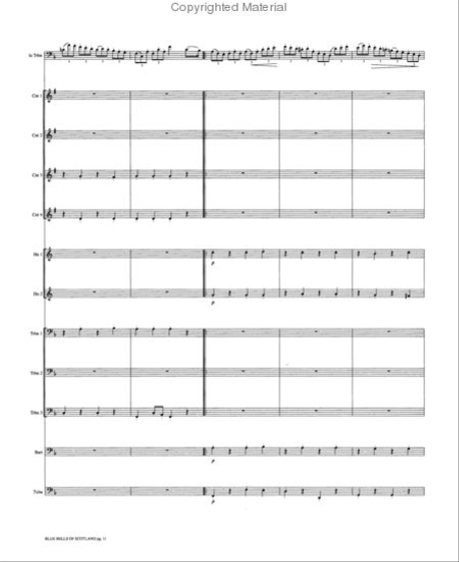 Blue Bells of Scotland Small Ensemble scores gallery preview page 3