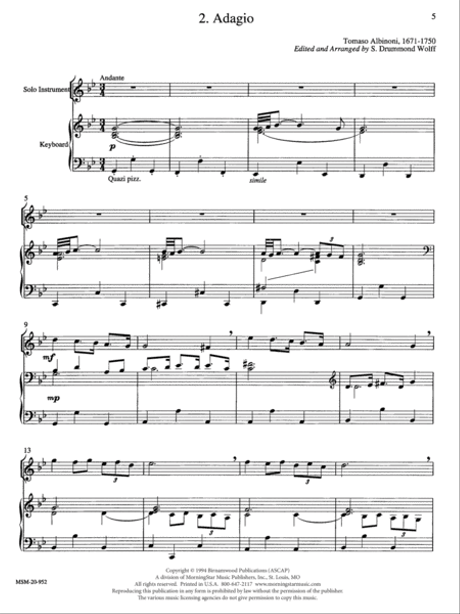 Adagio (from Adagio for Strings) String Orchestra scores gallery preview page 1