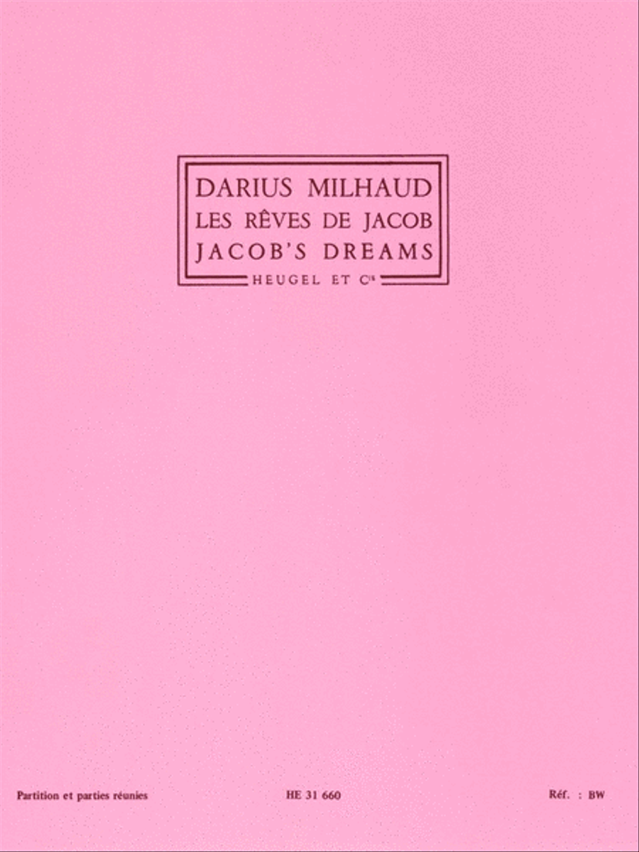 Les Reves De Jacob Op.294, Suite Choregraphique (quintet-mixed) School and Community scores gallery preview page 1
