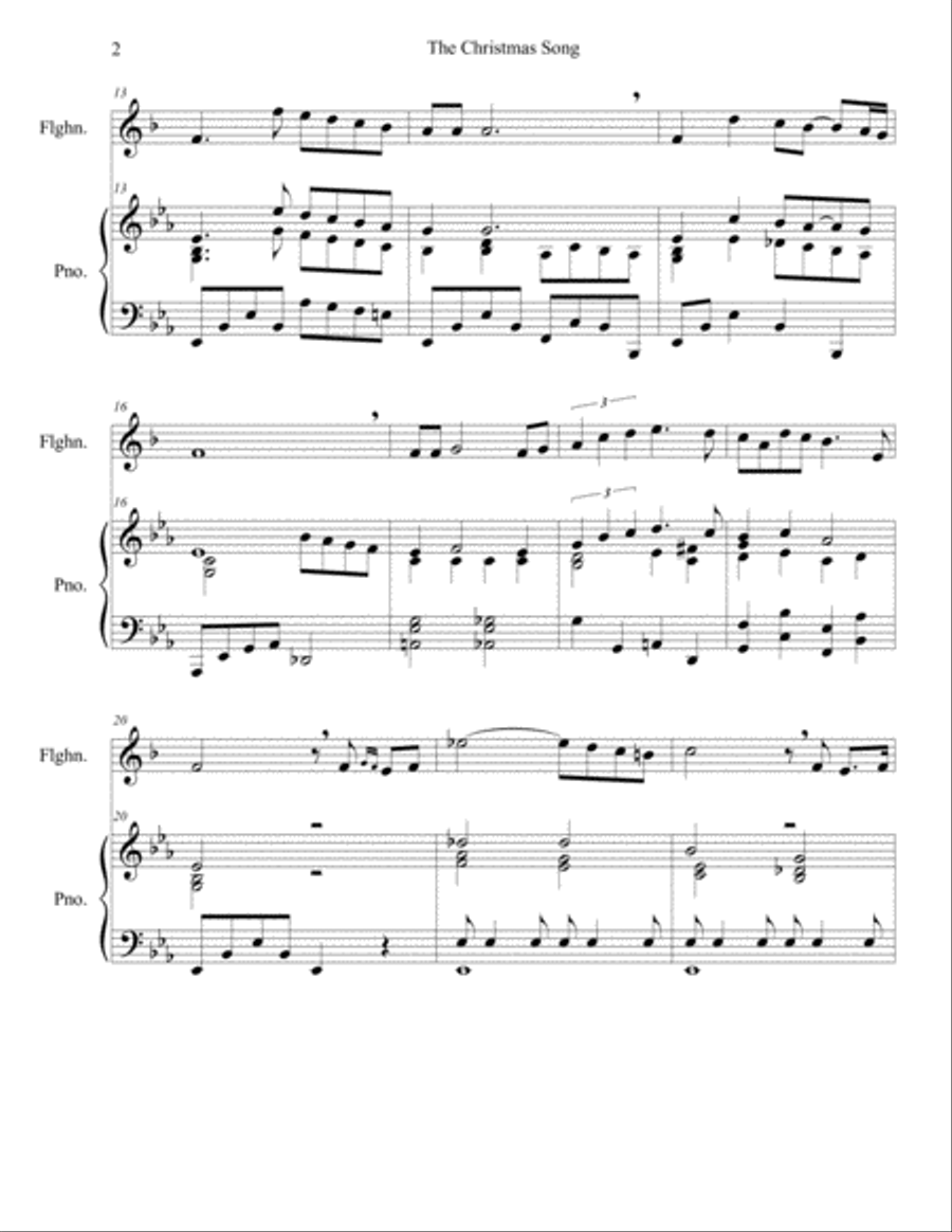 The Christmas Song (Chestnuts Roasting On An Open Fire) Small Ensemble scores gallery preview page 2
