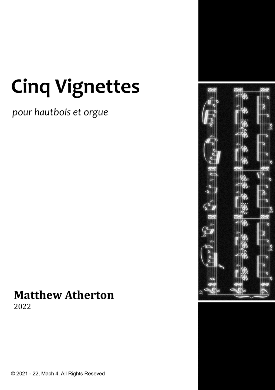 Cinq Vignettes Woodwind Duet scores gallery preview page 1