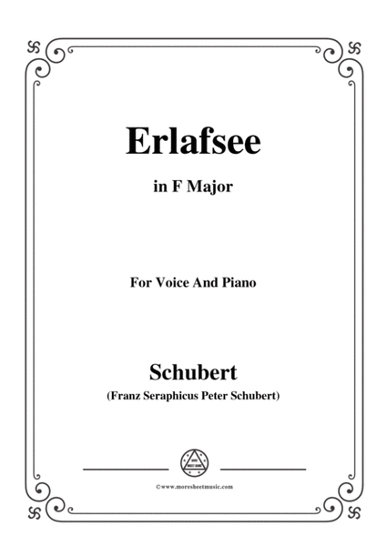 Schubert-Erlafsee,Op.8 No.3,in F Major,for Voice&Piano image number null