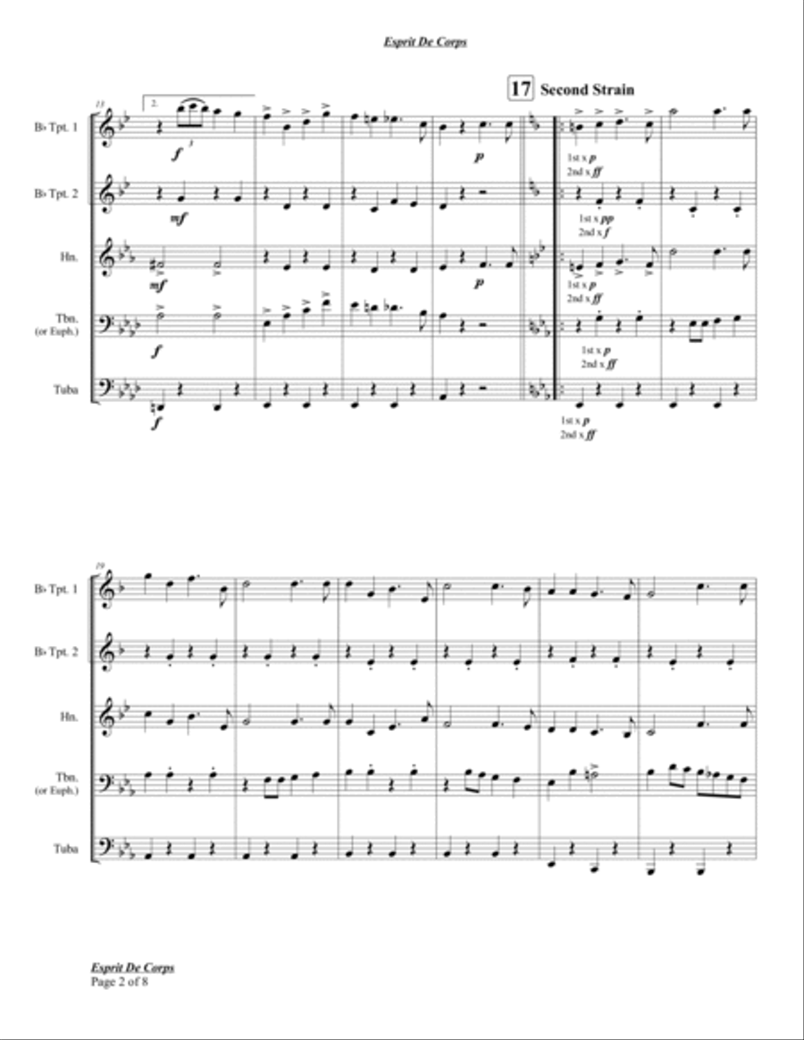 Esprit De Corps Chamber Music scores gallery preview page 4