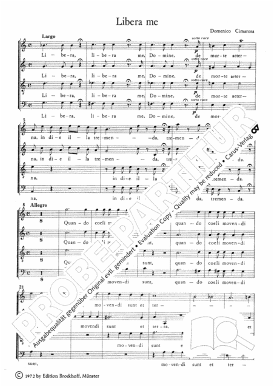 Libera me 4-Part scores gallery preview page 3