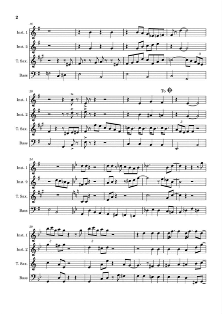 The Pink Panther Small Ensemble scores gallery preview page 2