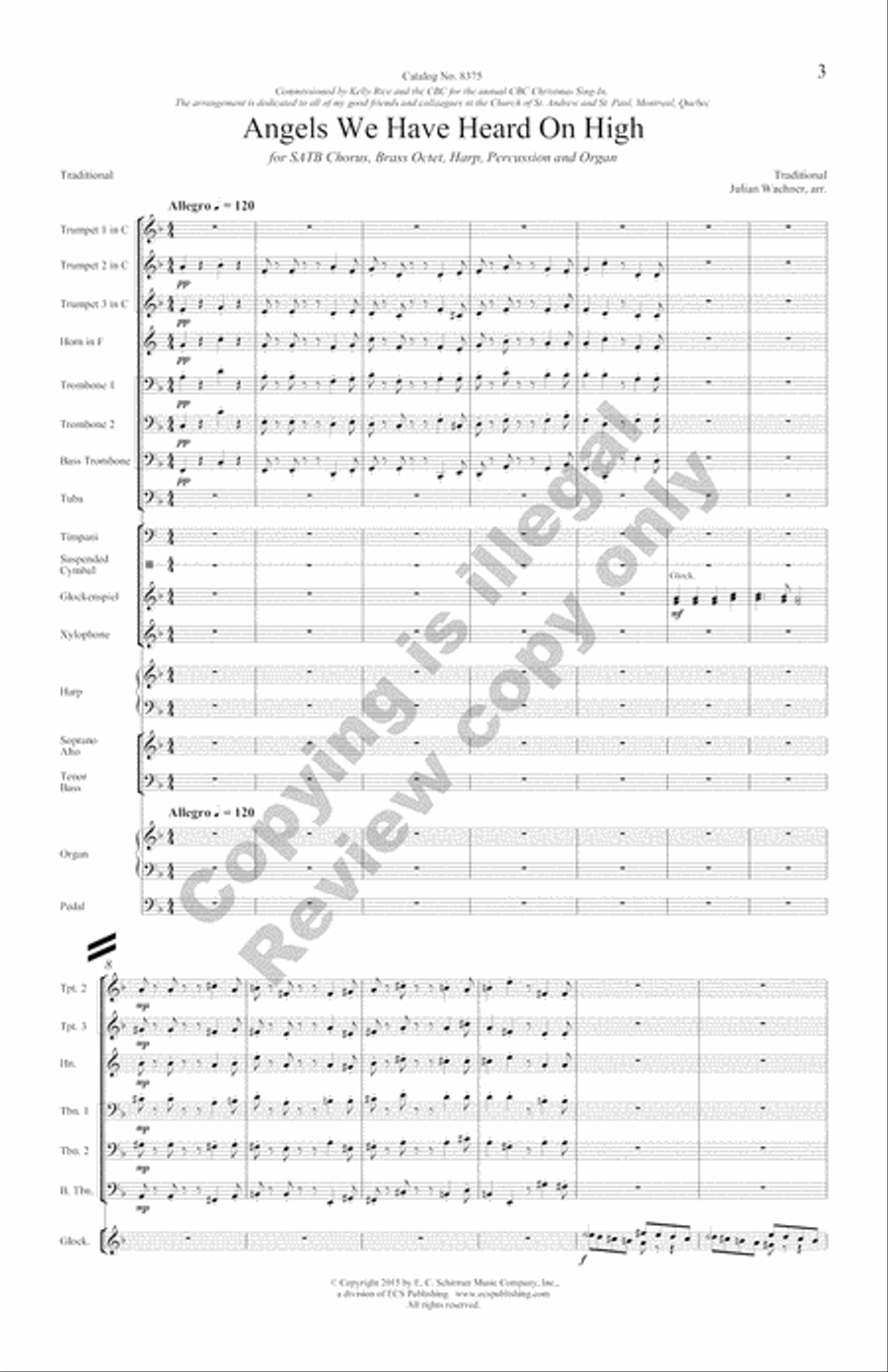 The Snow Lay On the Ground!: Nine Festive Carol Settings (Complete Compilation Full Score) Choir scores gallery preview page 33