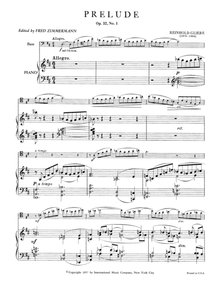 Prelude, Opus 32, No. 1 (Solo Tuning)