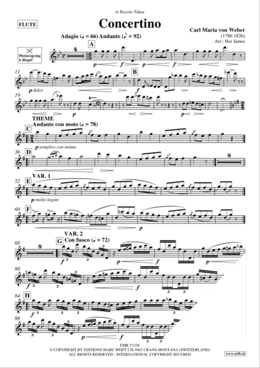 Concertino Flute Solo scores gallery preview page 3