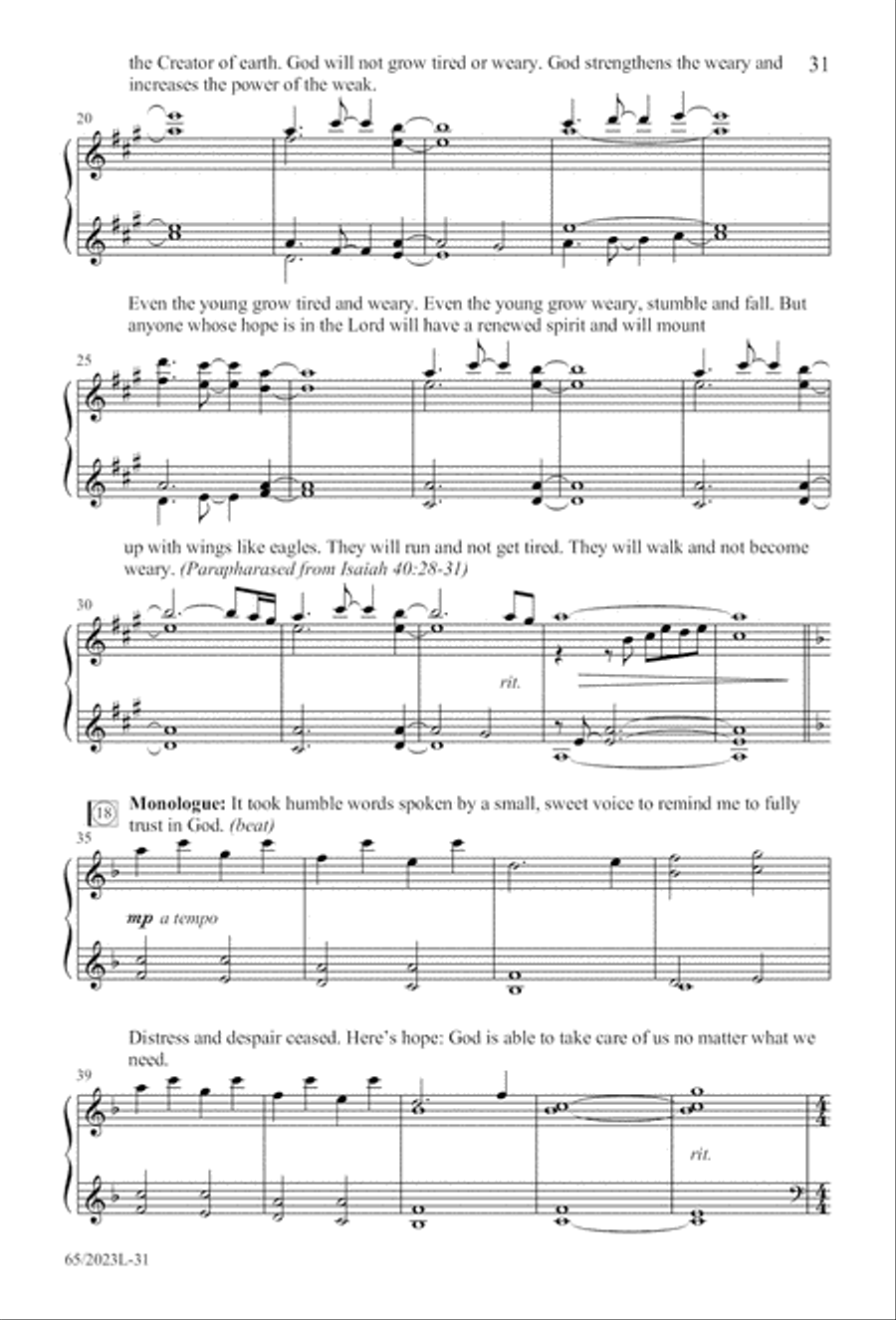 Child of Hope 4-Part scores gallery preview page 32