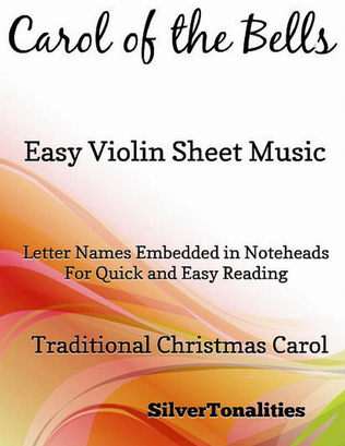 Book cover for Carol of the Bells Easy Violin Sheet Music