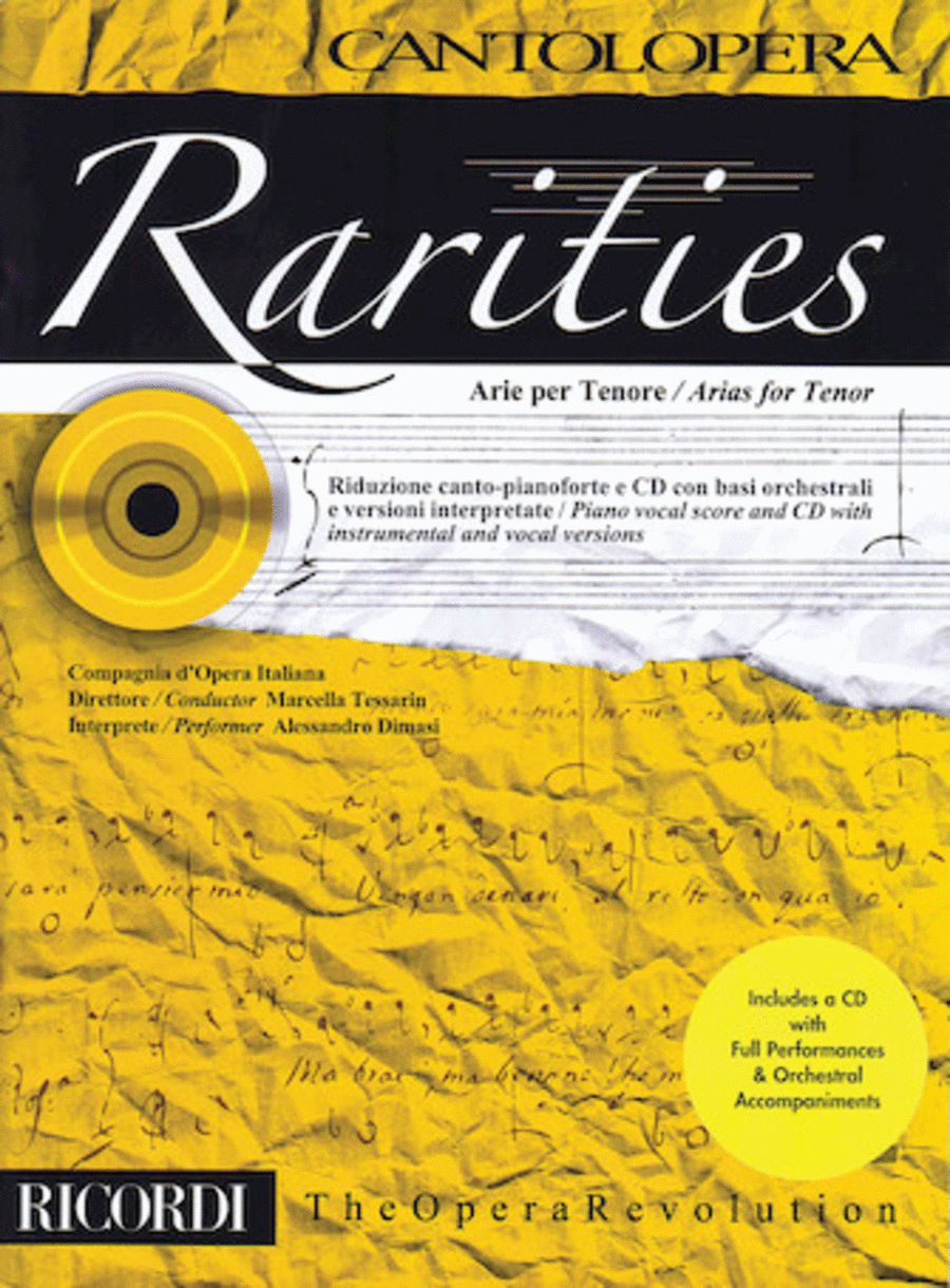 Rarities: Arias for Tenor Voice Solo scores gallery preview page 1