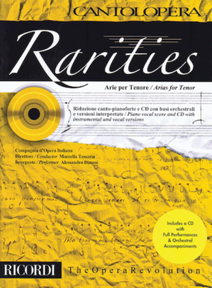 Book cover for Rarities: Arias for Tenor
