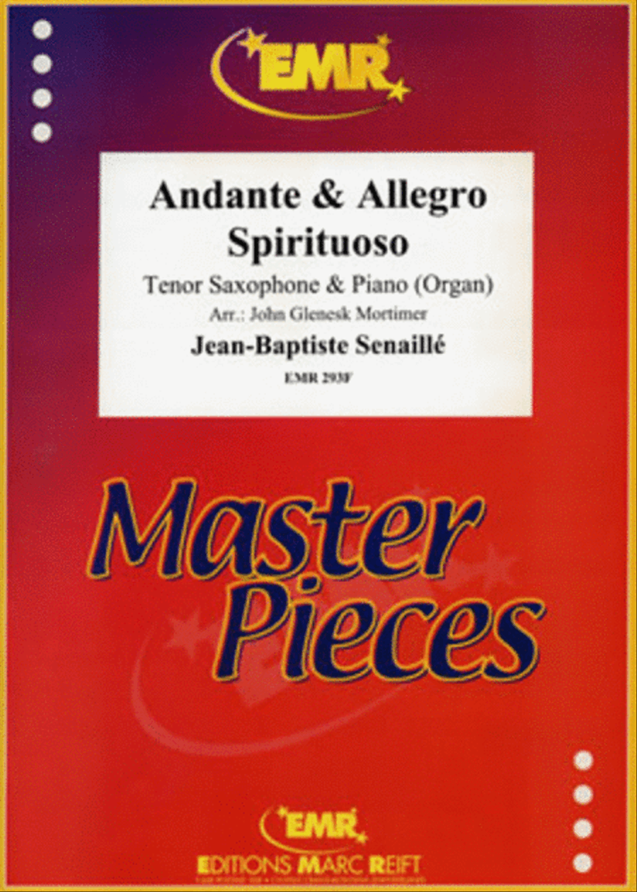 Andante & Allegro Spirituoso Tenor Saxophone scores gallery preview page 1