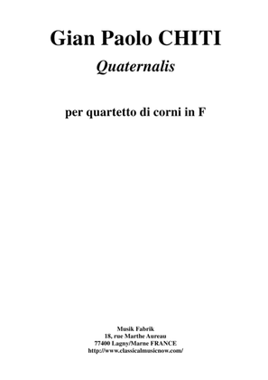 Book cover for Gian Paolo Chiti: Quaternalis for four F horns