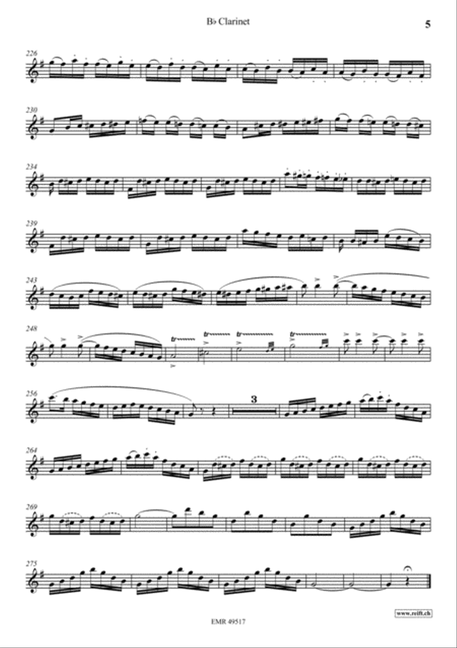 Concerto No. 2 Concerto No. 2 Clarinet Solo scores gallery preview page 6