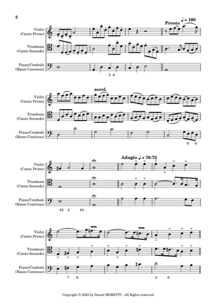 Quarta Sonata à due - Sonata concertante in stil moderno, libro primo