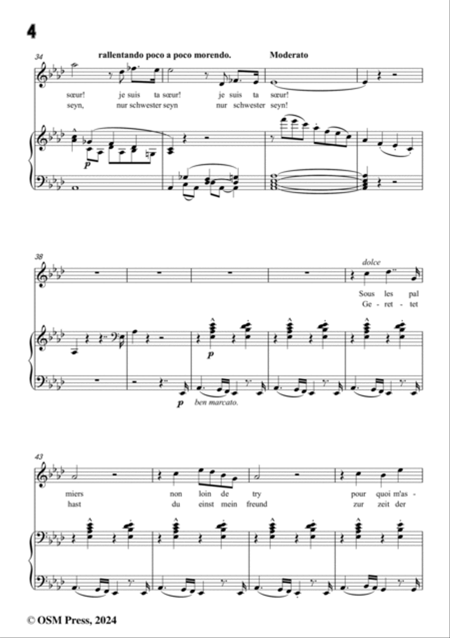 Meyerbeer-Rachel à Nephtali(Rachel und Nephtali;Romance biblique),in A flat Major Voice scores gallery preview page 6