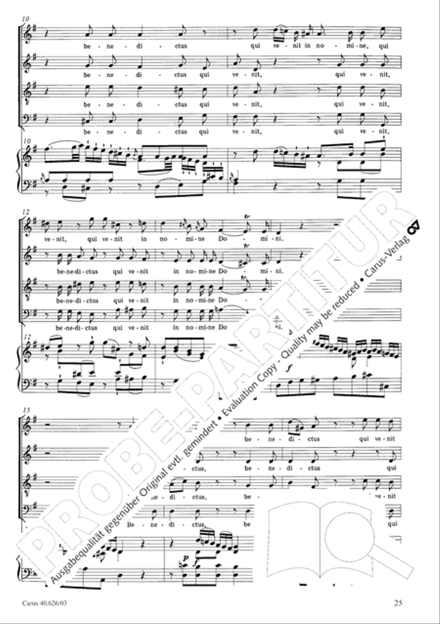 Mass in C Major 4-Part scores gallery preview page 32