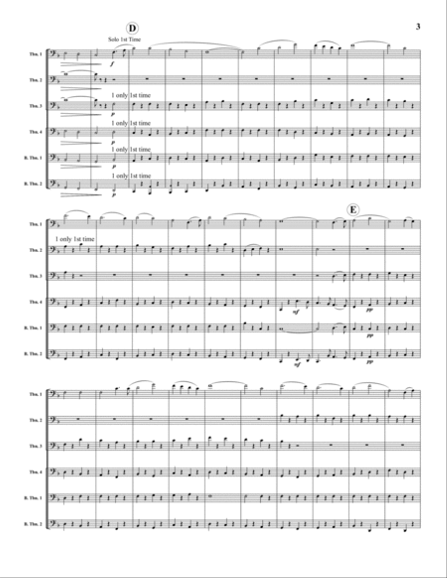 March from Military Suite in F Large Ensemble scores gallery preview page 3