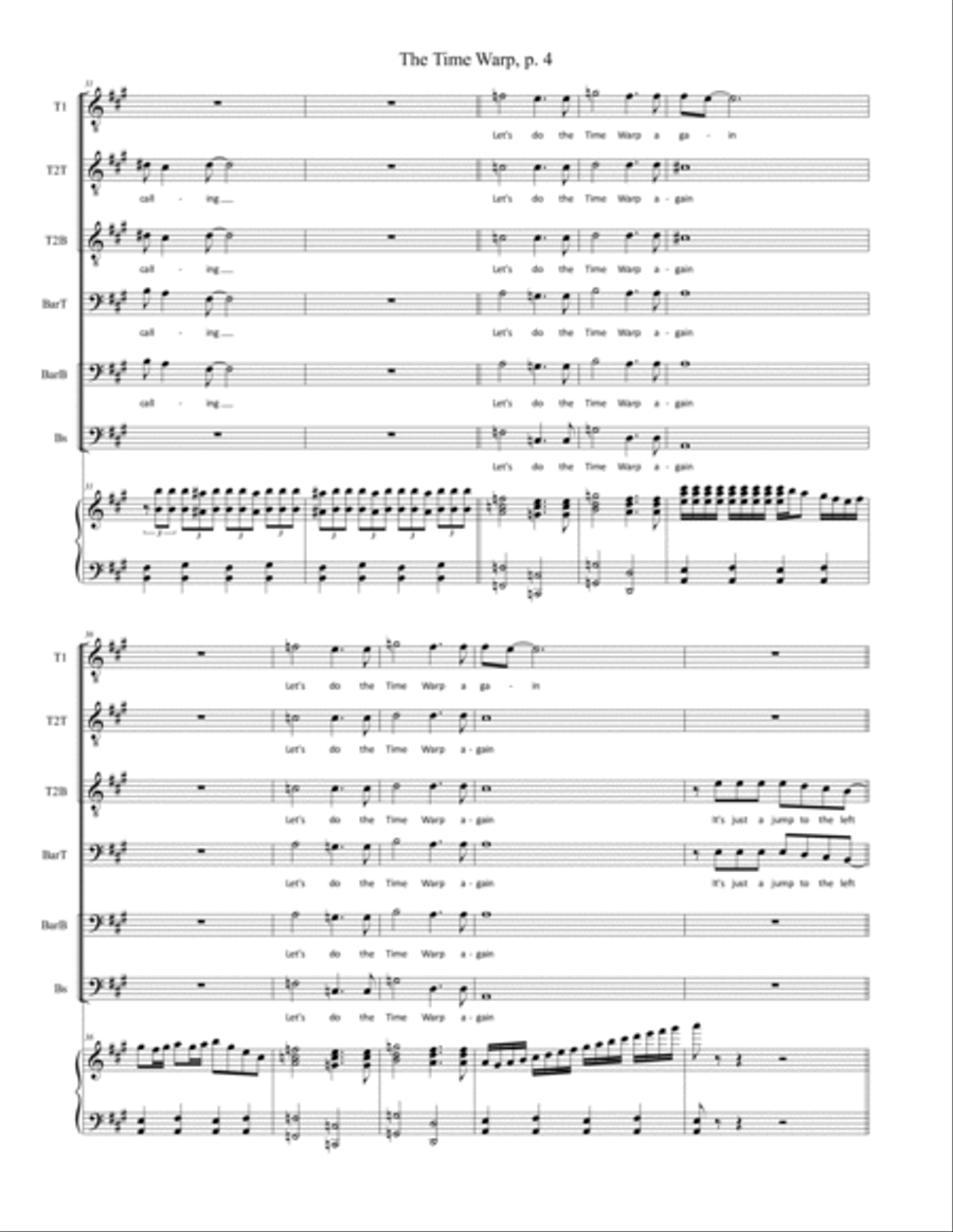 Time Warp Time Warp TTBB scores gallery preview page 4