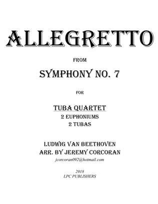 Allegretto from Symphony No. 7 for Tuba Quartet