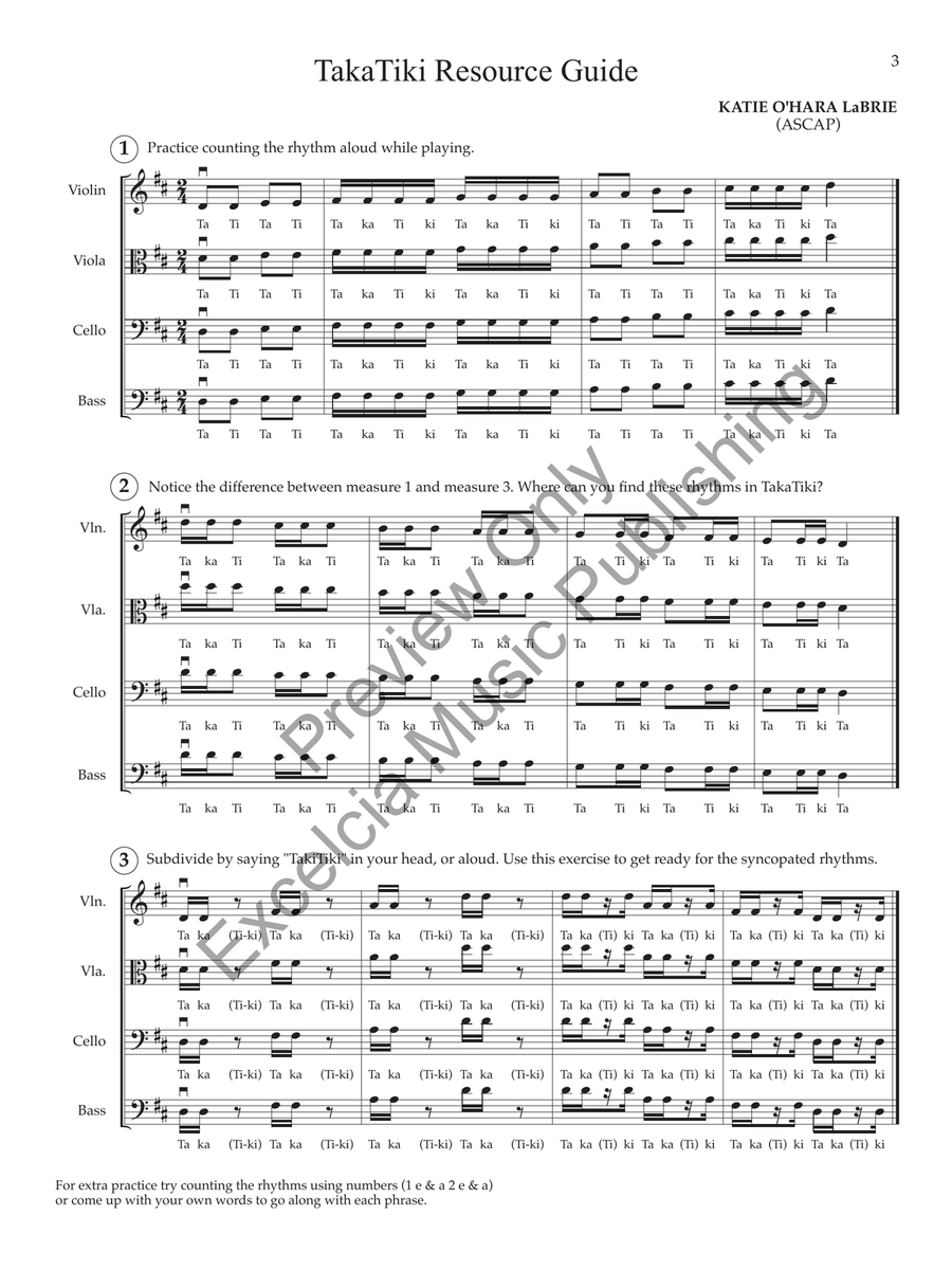 TakaTiki (Standard Set) String Orchestra scores gallery preview page 4