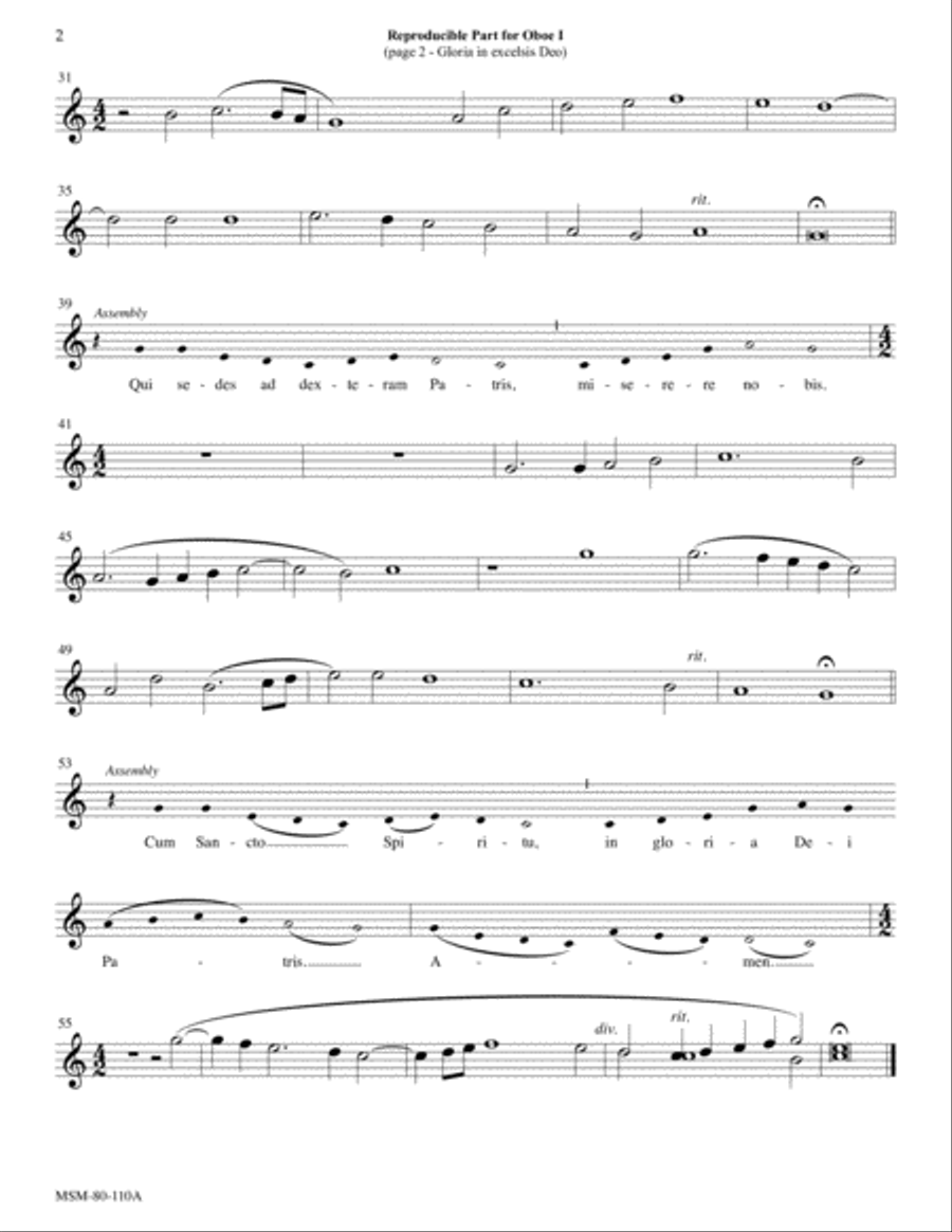 Gloria in excelsis Deo Choir scores gallery preview page 5