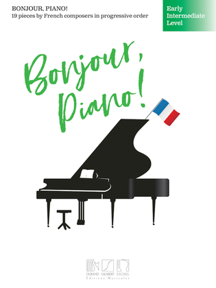Book cover for Bonjour, Piano! - Early Intermediate Level